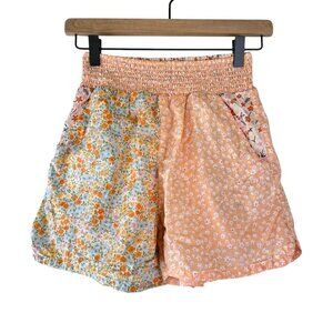 American Eagle Patchwork Floral Printed Pull On Resort Shorts
